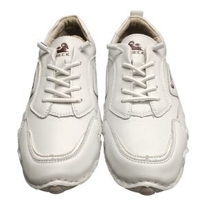 Dbeck Sneakers Mens US 8.5 White Lightweight Athletic Running Low Top Lace Up